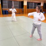 日本空手道 友絆塾 安芸高田道場に女性が体験
