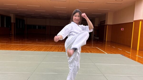 上達した上段回し蹴り